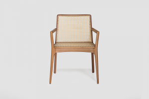 Cadeira Julia Palha Com Braços